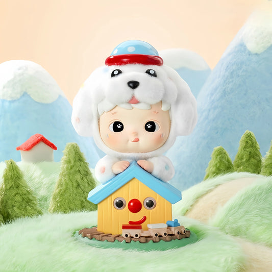Hacipupu Fluffy Puppy Figure, Hanging Card