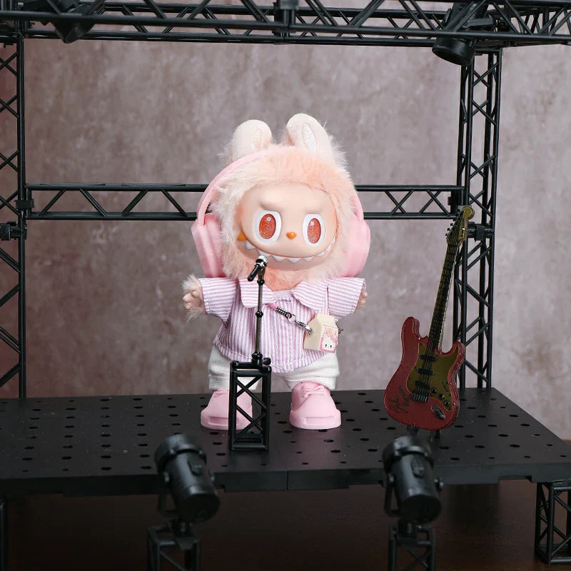 Labubu Doll Clothes - Pink Shirt Set