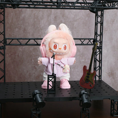 Labubu Doll Clothes - Pink Shirt Set