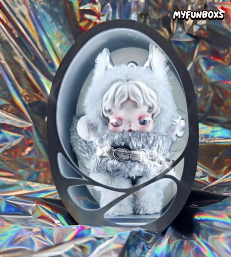 Skull Panda × XG Cyberpunk Light-Up Display Case