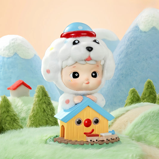 Hacipupu Fluffy Puppy Figure, Hanging Card