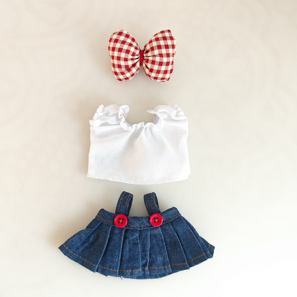Ropa de muñeca de vinilo LABUBU (ropa para muñecas de 17 cm)