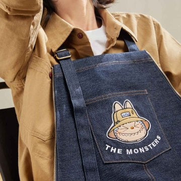 THE MONSTERS FALL IN WILD. SERlES-Denim Apron Bag