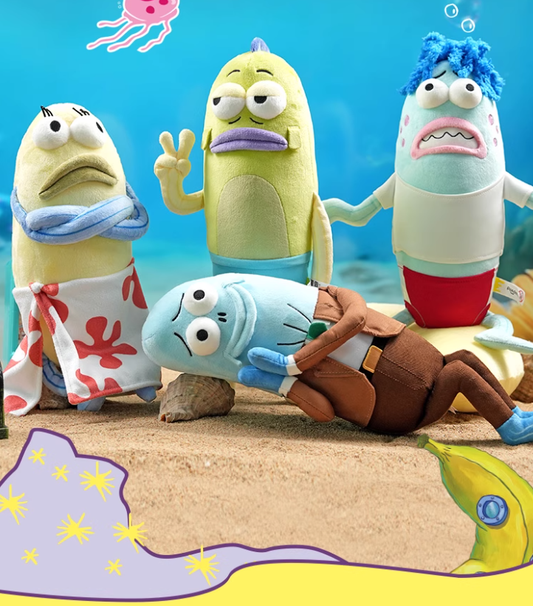 BikiniBottom Residents Series: Background Character Fish Plush Toy(Pre-Order)