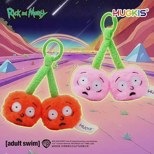 Rick and Morty Cherry Plush Bag Charm Keychain