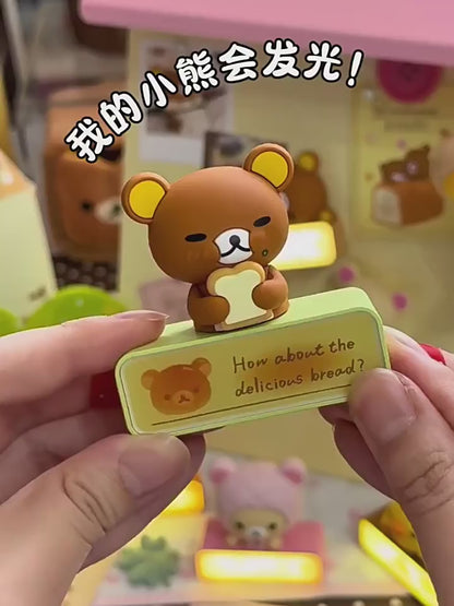 Rilakkuma Bread Series Light-up Fridge Magnet Blind Box