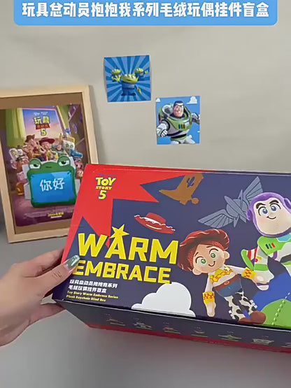 Toy Story Warm Embrace Series plush keychain blind box.