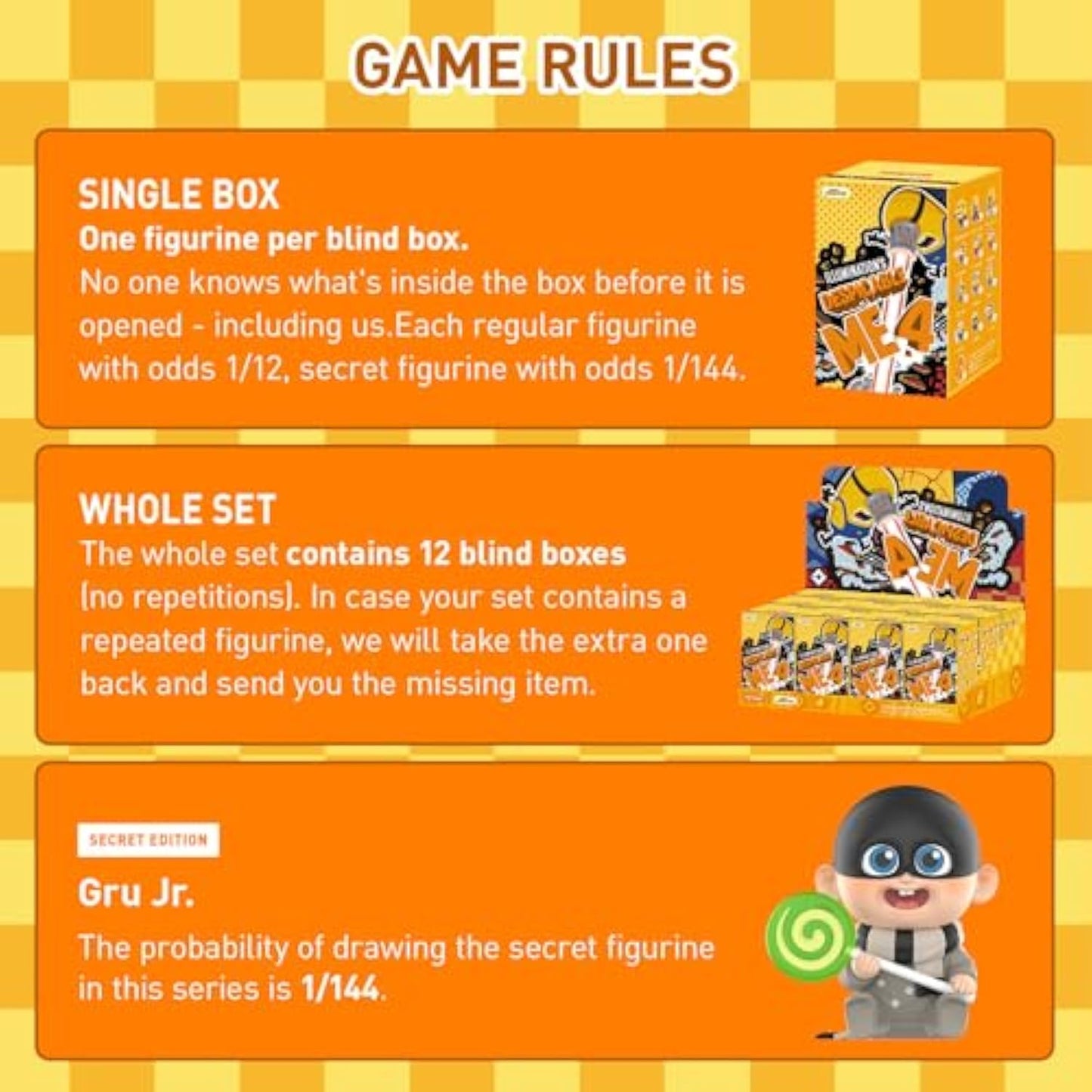 POP MART Minions Universal Despicable Me 4 Series , Blind Box
