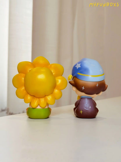 Dimoo Forest Night Series - (Sunflower, Night Guardian, with box and card, unboxed)