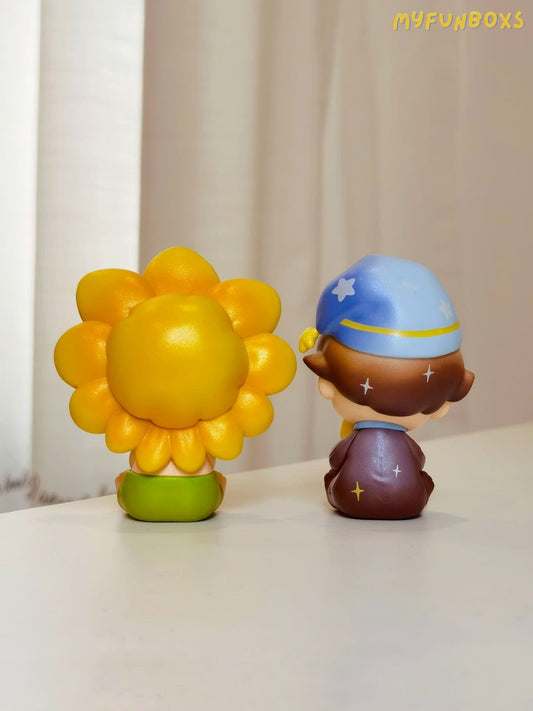 Dimoo Forest Night Series - (Sunflower, Night Guardian, with box and card, unboxed)