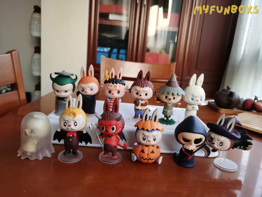 🎃 Labubu Halloween "The Monsters Carnival" Series - Complete 12-Piece Set (Opened)