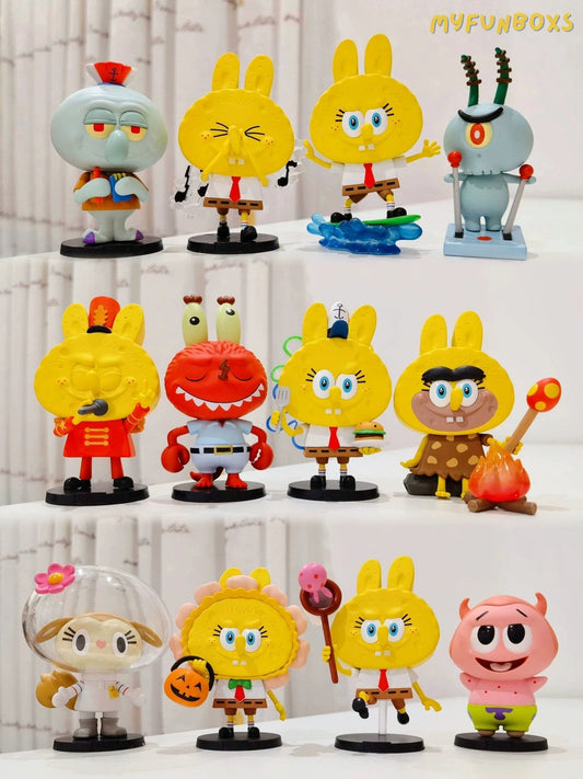 Labubu The Monsters x SpongeBob Series (Whole Set Opened)