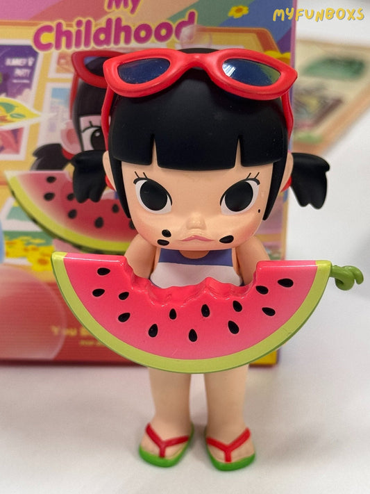 Pop Mart Molly My Childhood Series Blind Box - You Become Extra Sweet Watermelon Girl