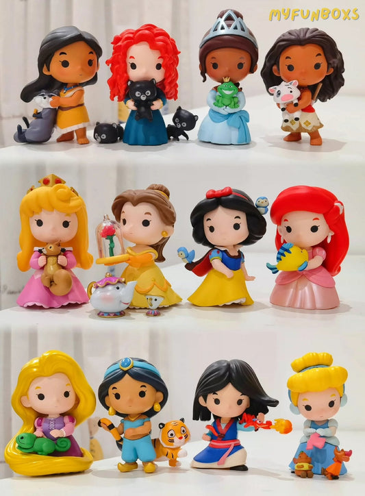Pop Mart Disney Princess and Friends Blind Box Set (12 Basic Pieces) Whole Set Opened