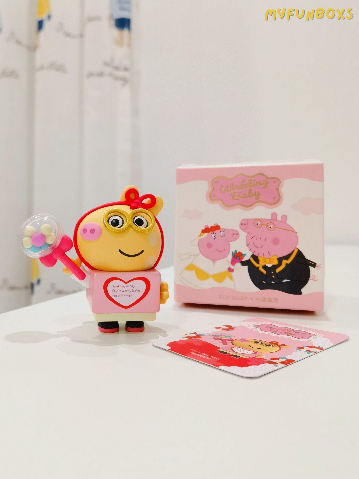 Pop Mart Peppa Pig Wedding Baby Series Blind Box - (Opened)