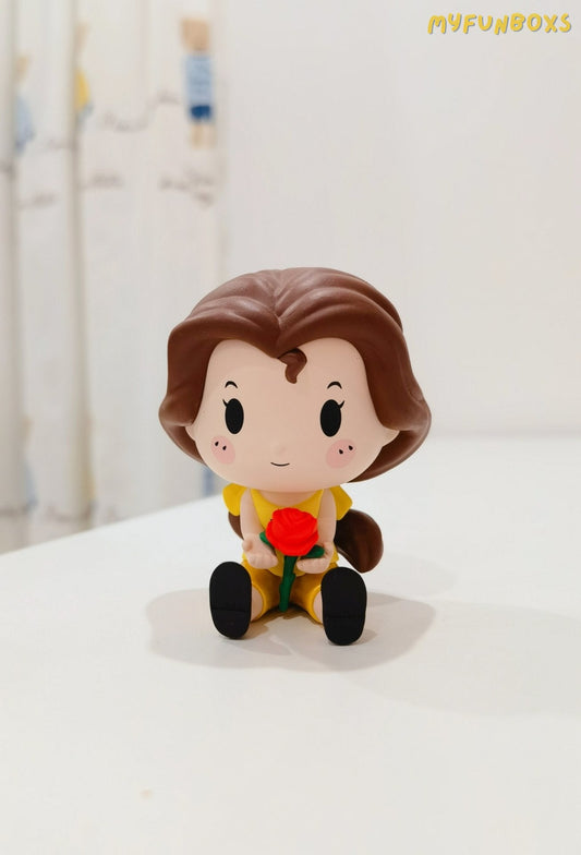 Pop Mart blind box Disney Princess Pajamas Series Belle, with box and card, unboxed
