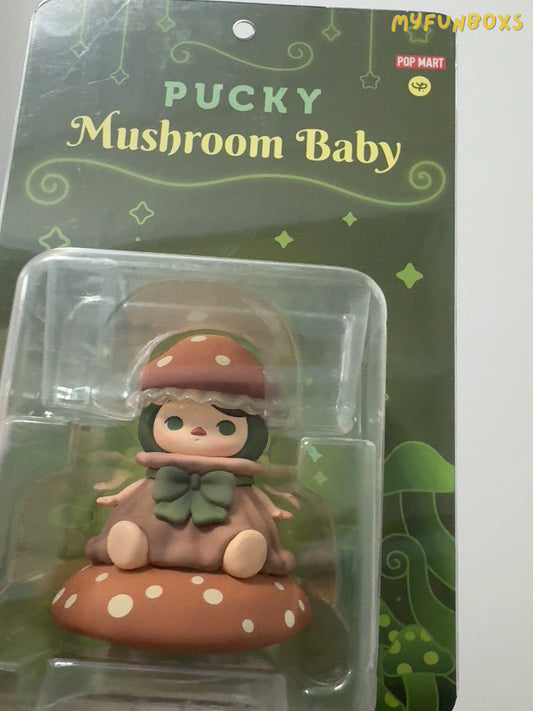 Pop Mart Pucky Elf Mushroom Baby Elevator Tag