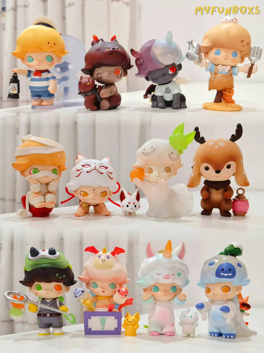 Pop Mart dimoo "No Sleep Tonight" series, 12 basic items (whole set opened)