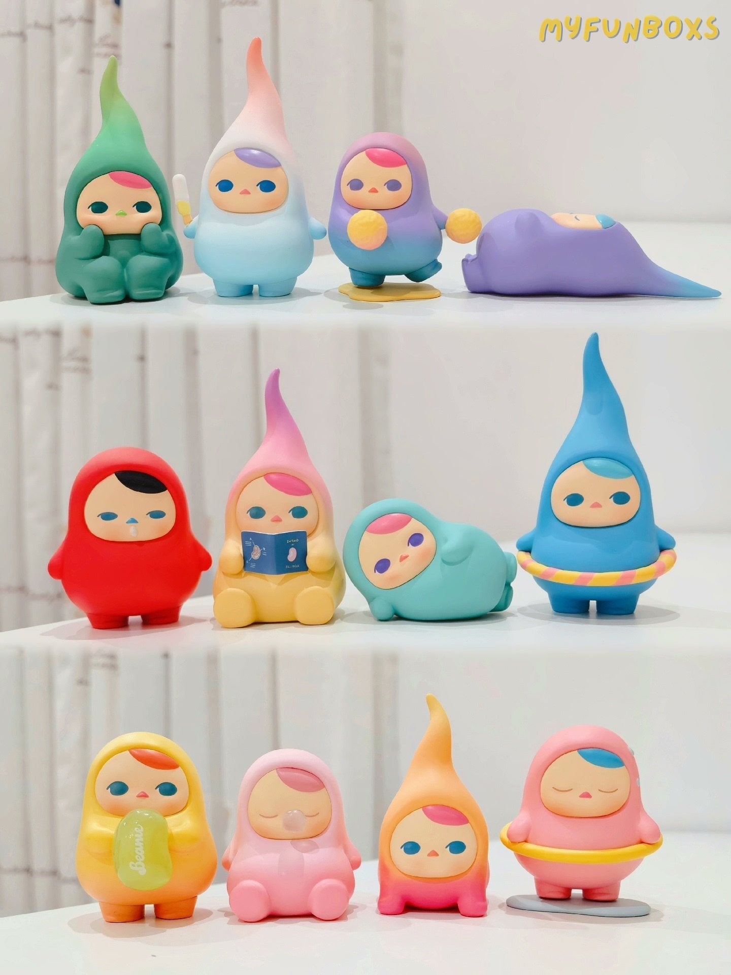 POPMART PUCKY Relaxing Beans Series Blind Box (Whole Set Opened)