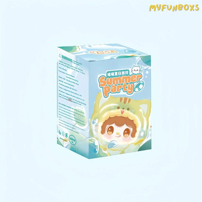 Yooki Meow Meow Summer Party Series Plush Dolls, Blind Box